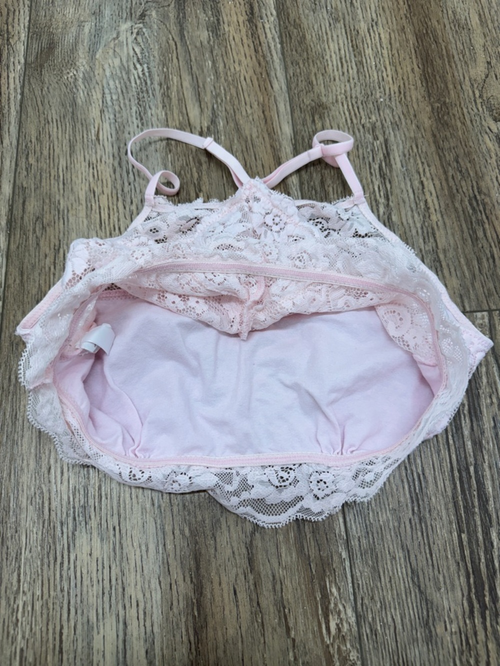 Light Pink Lace Crop Bralette - Picture 8 of 8
